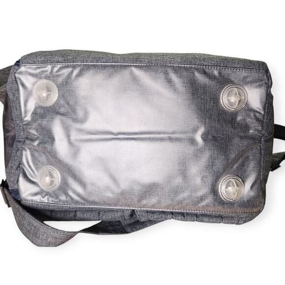 Lug Boxer Packable Duffel Travel Overnight Weekender Carry-on Bag Gray NWOT - Picture 6 of 7